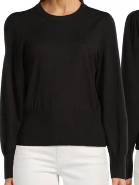 7 For All Mankind Crewneck Puff Sleeve Knit Sweater - size XL - NEW